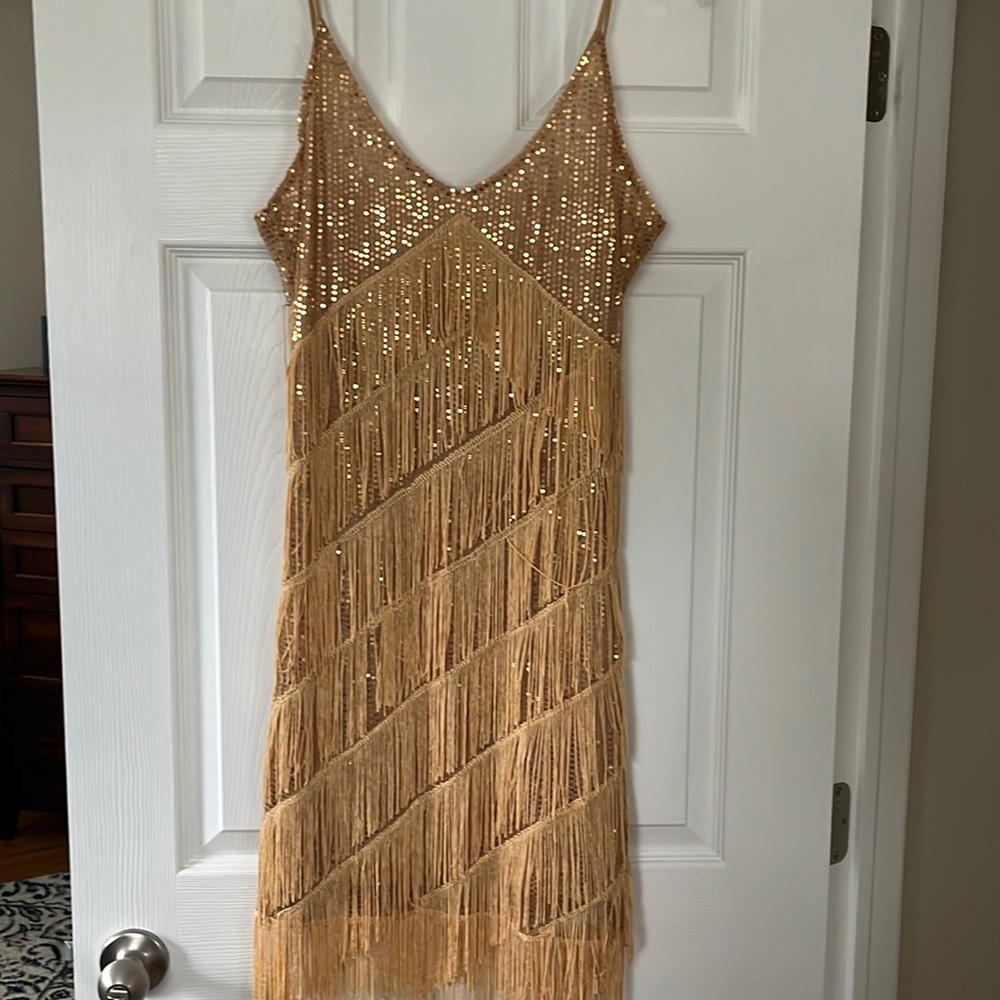 Roaring 20’s flapper dress. A bit see through so needs an undergarment.